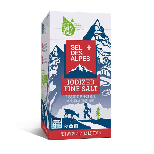 Sel Des Alpes Iodized Fine Salt [700g]