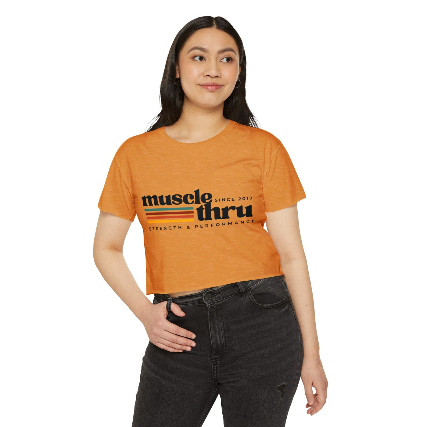 Muscle Thru Women's Crop Top - Retro