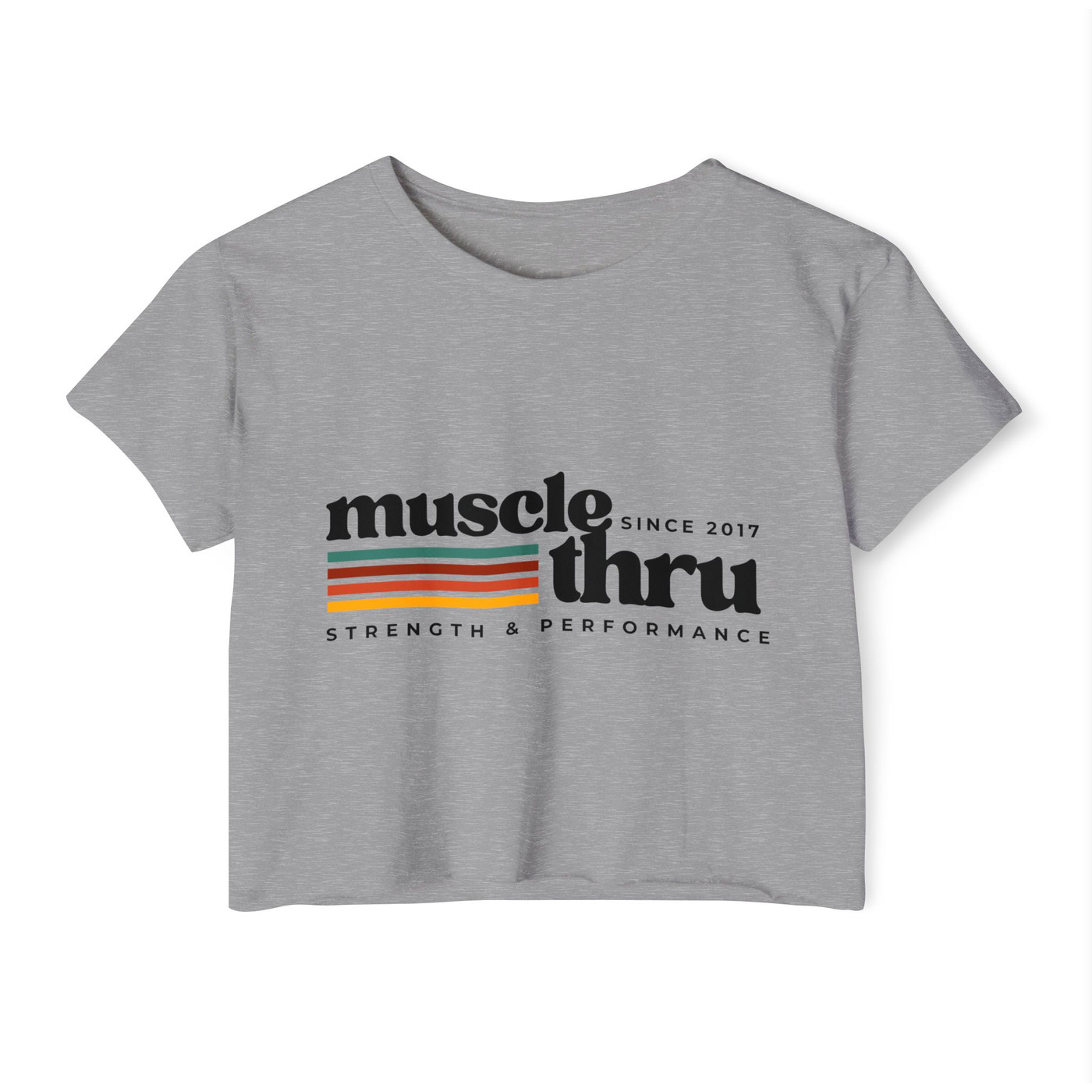 Muscle Thru Women's Crop Top - Retro