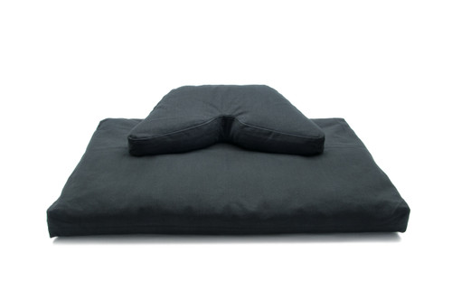 Black Meditation Cushion Set - Still Sitting Meditation Supply