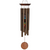 Large Chakra Stone Wind Chime with Brown Top Piece and Windcatcher