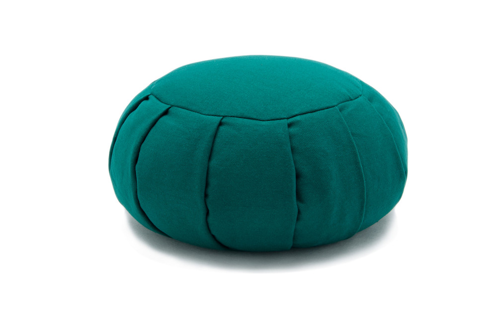 Zafu Meditation Cushion Buckwheat or Kapok Sage Mediation