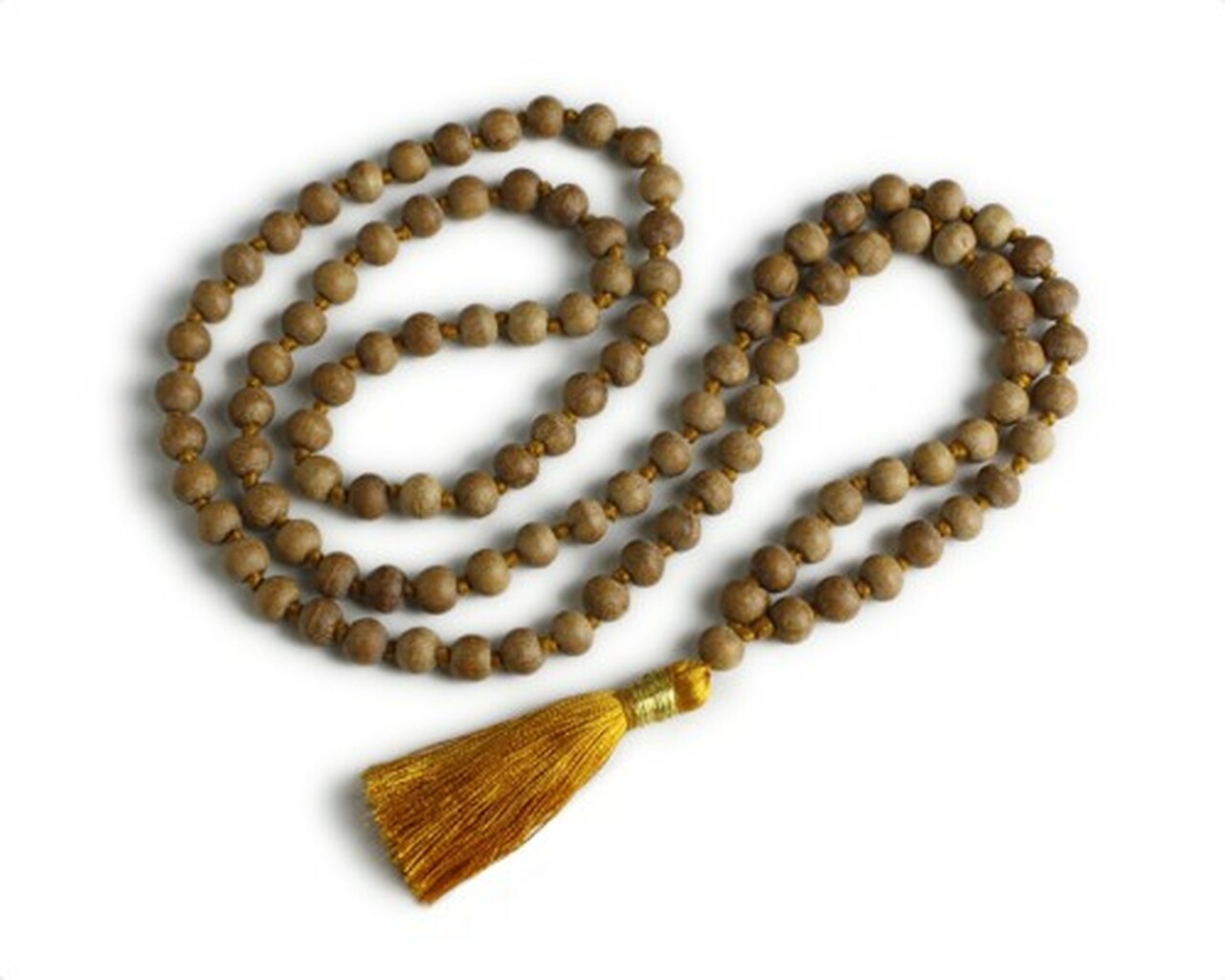 Monk Blessed Genuine 8mm Red Narra Wood Buddhist Prayer Bead Necklace