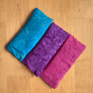 Flax Seed Eye Pillow with Removable Rayon Cover