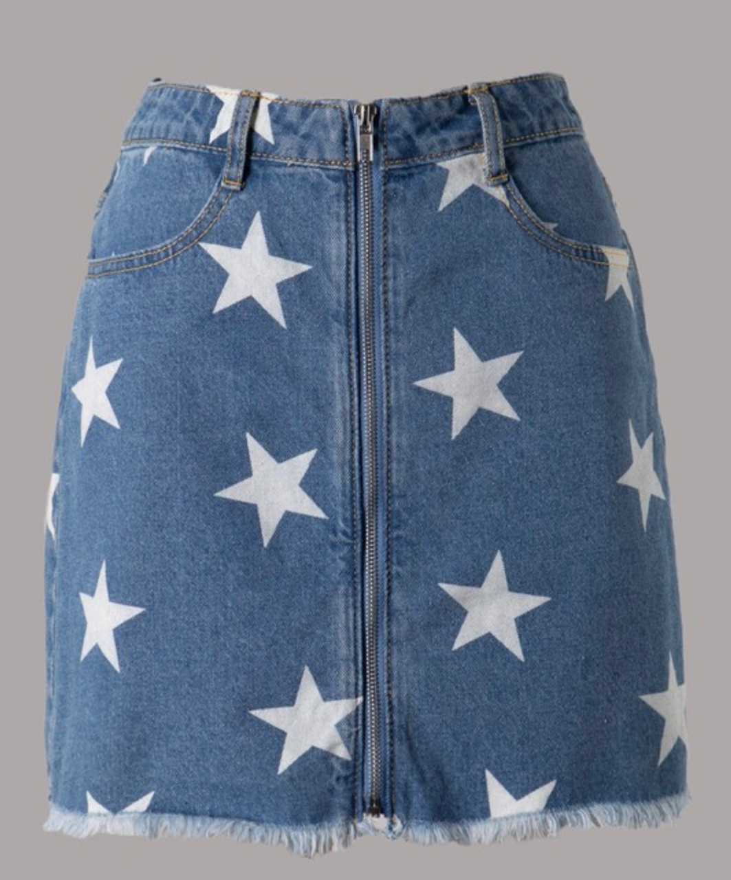 denim star skirt