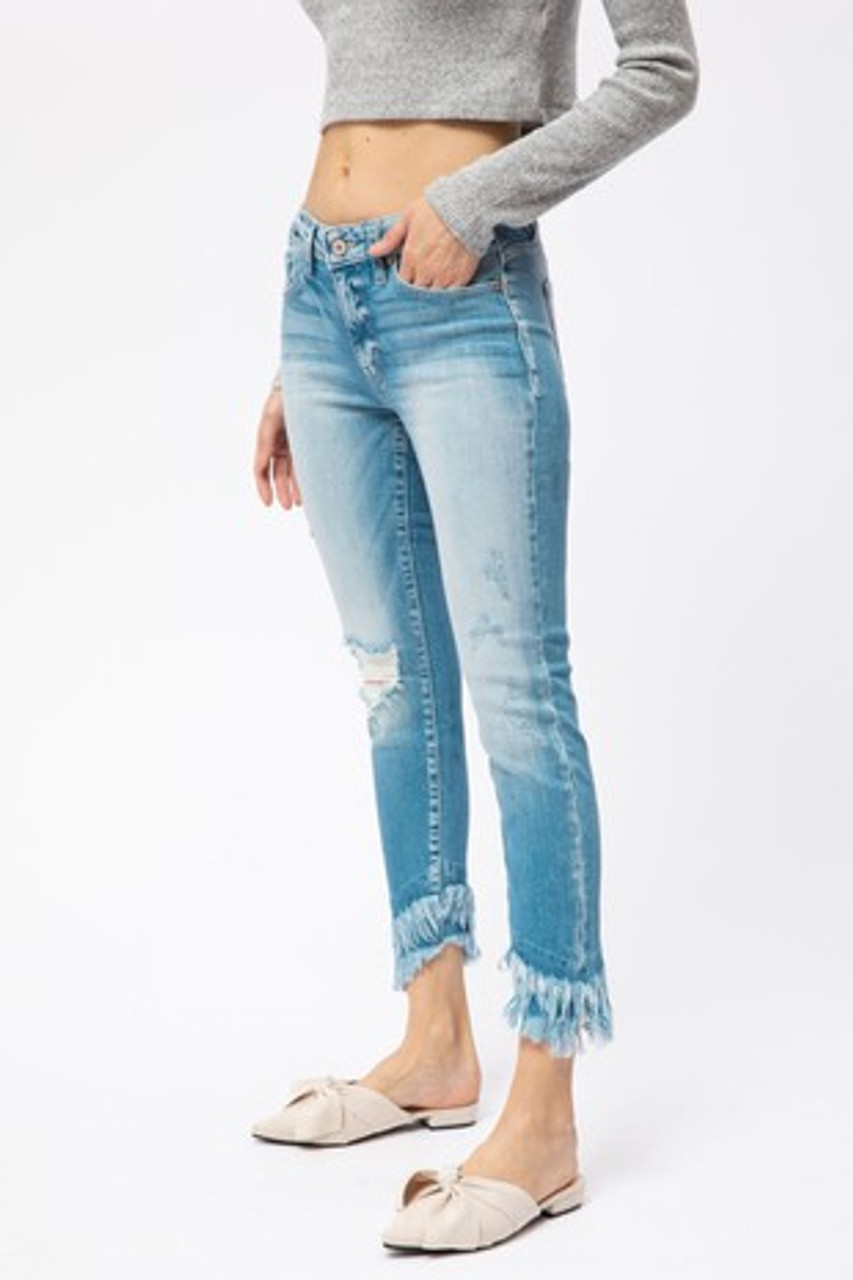 kancan fringe jeans