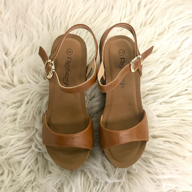 tan wedges sale