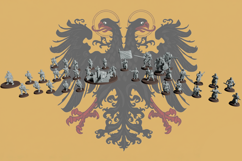 Start your Army: HRE Landwehr Infanterie Halbzug
