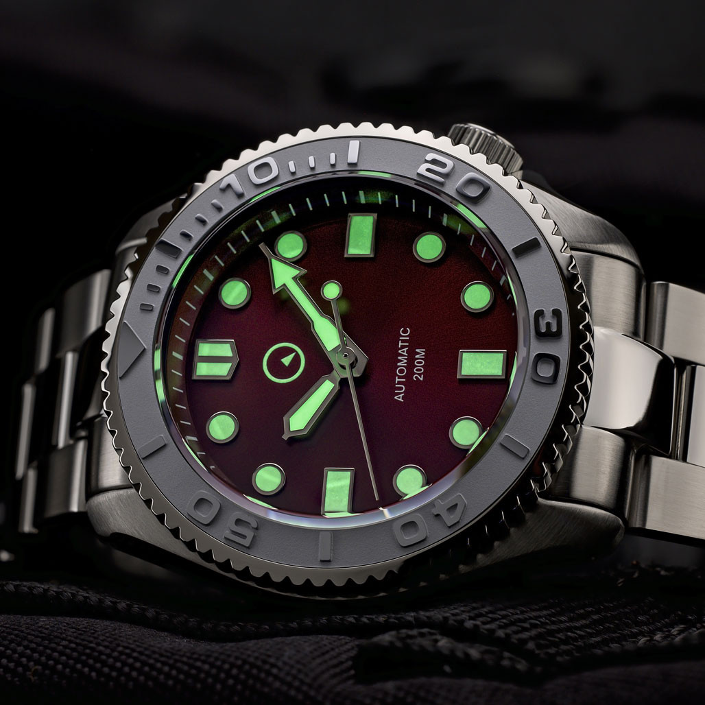 Islander Automatic Dive Watch with a double domed AR sapphire crystal