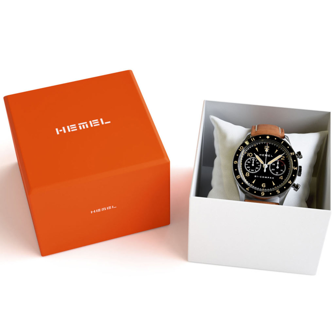 HEMEL Air Wing Mechanical Chronograph with Dual-Time Bezel and DD ...