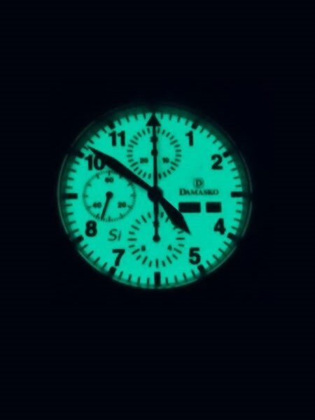 Damasko Chronograph Watch DC57 Swiss Valjoux 7750 with 12-hour