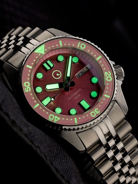 Islander 38mm Automatic Dive Watch with AR sapphire crystal, all