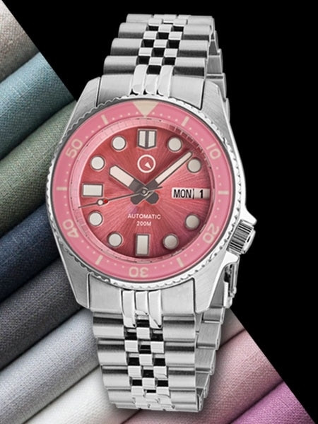 Islander 38mm Automatic Dive Watch with AR sapphire crystal, all