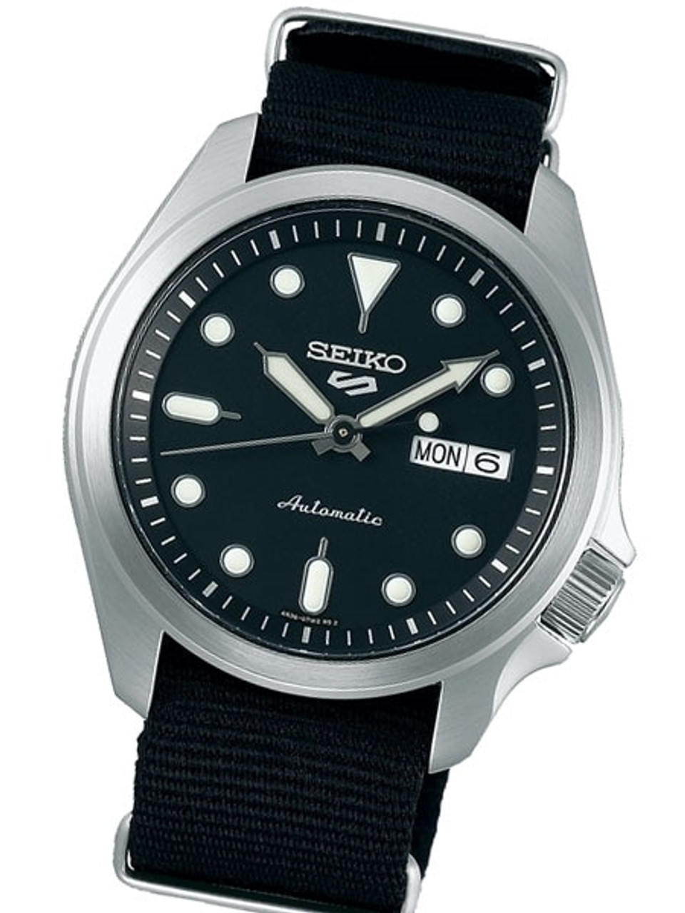 Seiko 5 Sports Automatic 24-Jewel Watch with Black Dial #SRPE67