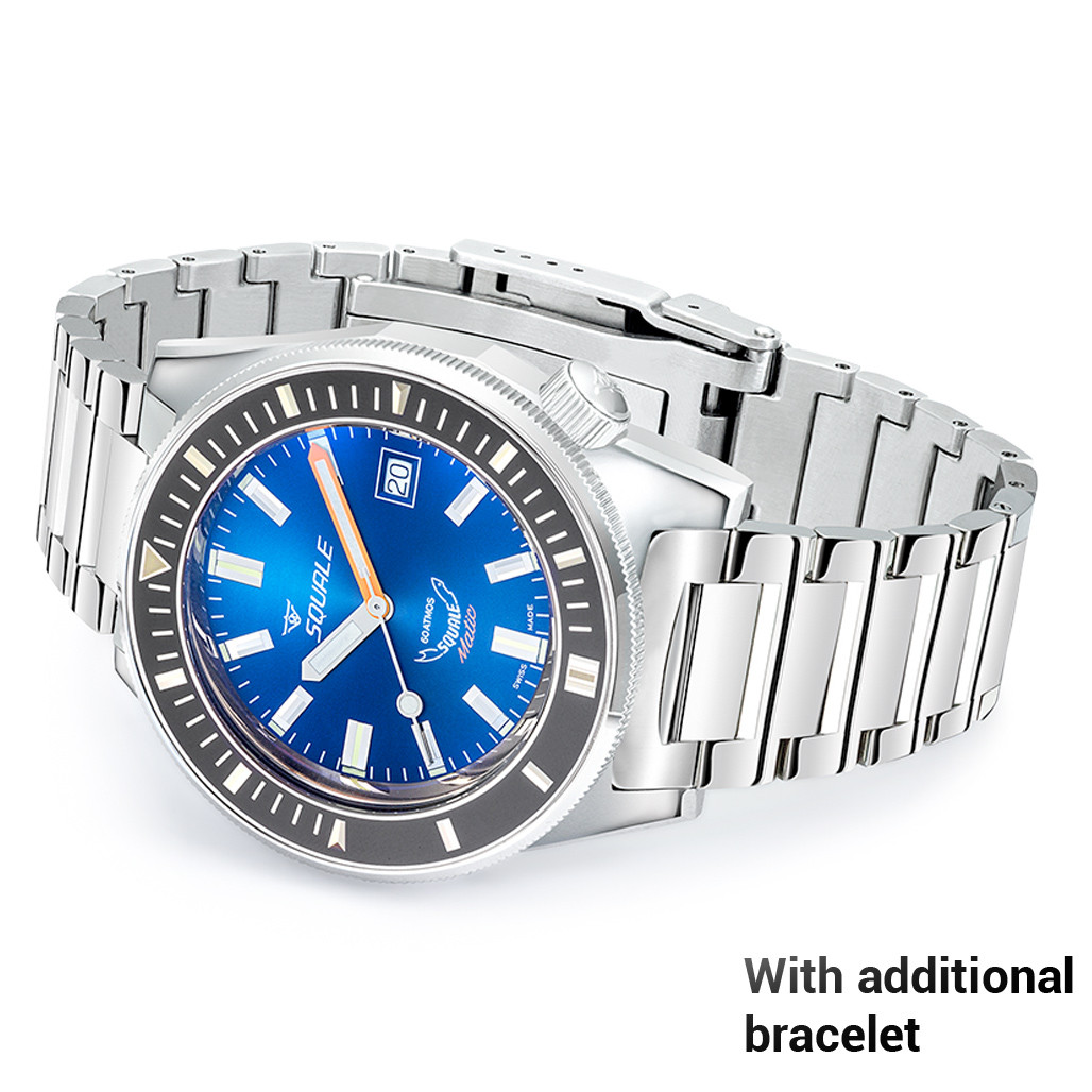 Squale 600 meter Professional Swiss Automatic Dive watch with 44mm