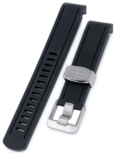 20mm rubber watch strap