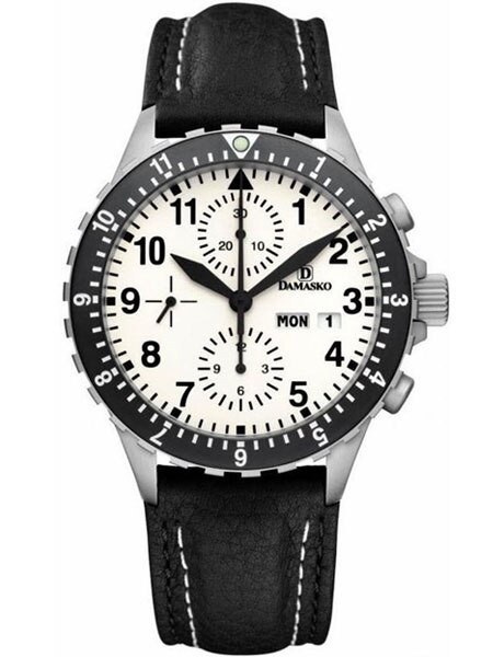 Damasko Chronograph Watch DC67 Swiss Valjoux 7750 with Rotating 12