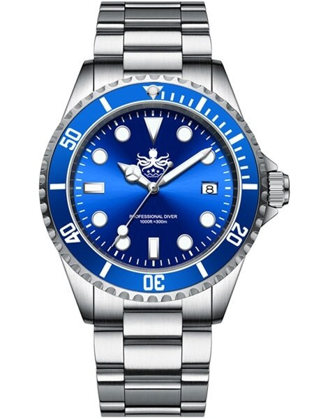 Phoibos 300 meter Swiss Quartz Dive Watch with Sapphire Crystal