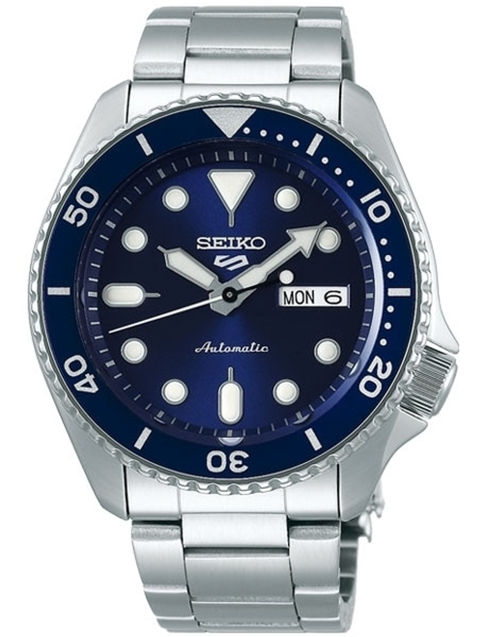 Seiko 5 Sports Automatic 24-Jewel Watch with Blue Dial #SRPD51