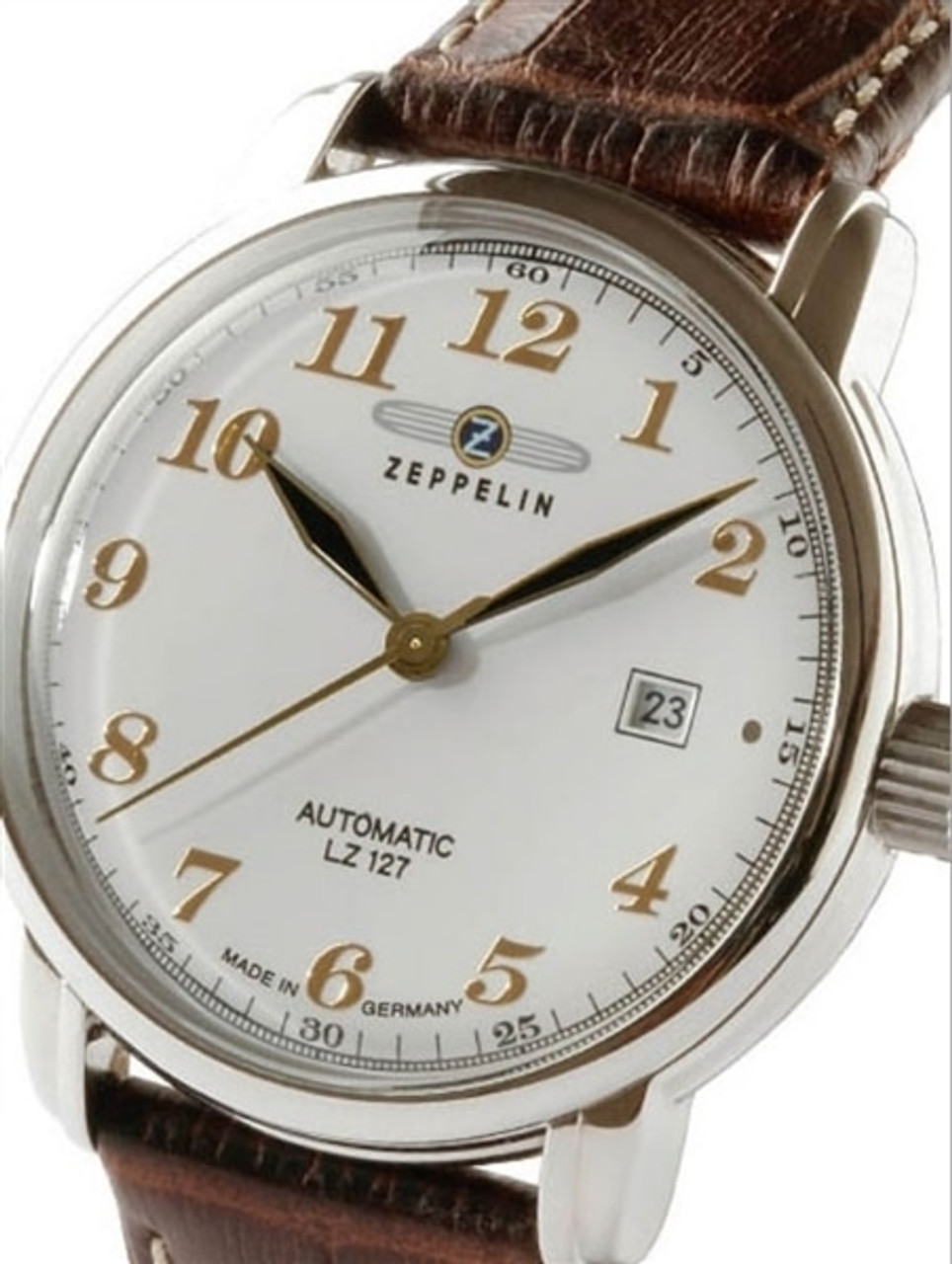 Graf Zeppelin Automatic, Date Watch with Gold Tone Applied