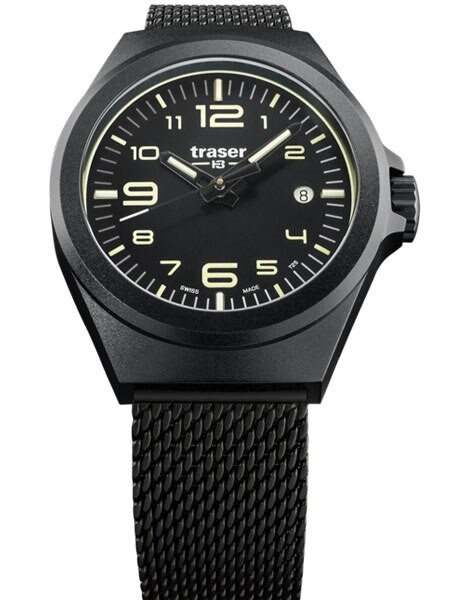 Traser P59 Essential S Black Quartz Tritium Illumination Watch #108204