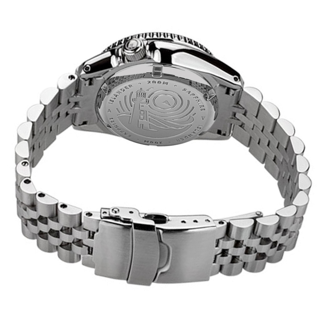 Islander 38mm Automatic Dive Watch with AR sapphire crystal, all