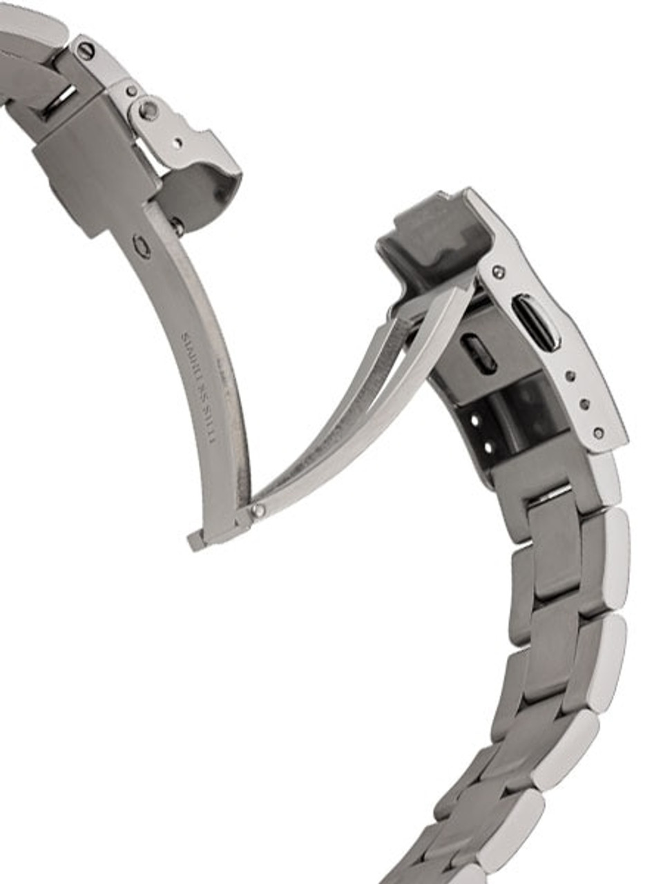 Islander 22mm Brushed Solid-Link Watch Bracelet for Islander ISL-31 and Seiko Turtle Watches Curved End #BRAC-04