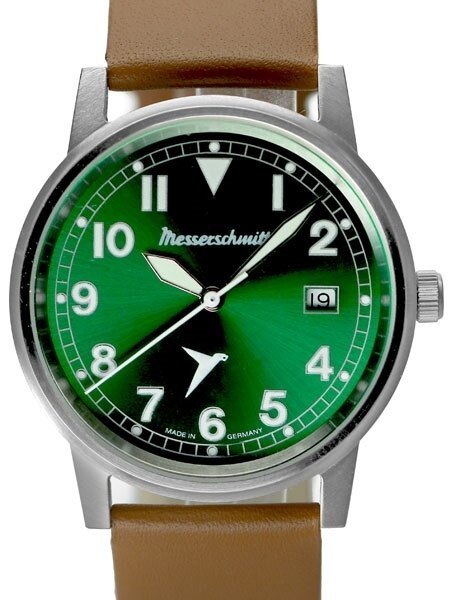 Messerschmitt 38.5mm Steel Case Aviator Watch #ME-9673-02