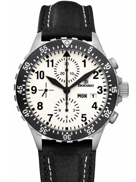 テルコ Damasko Chronograph Watch DC58 Swiss Valjoux 7750 with 12-hour