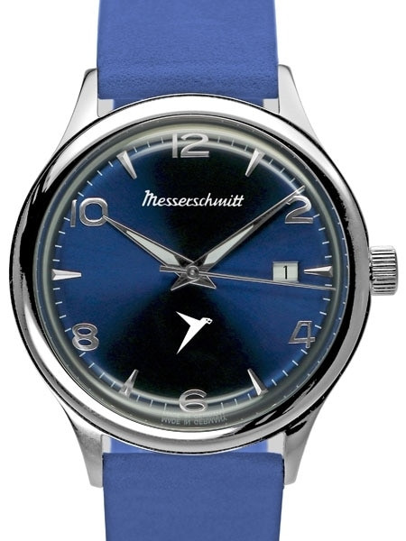 Messerschmitt Blue Dial Swiss Quartz Watch #KR500-BB
