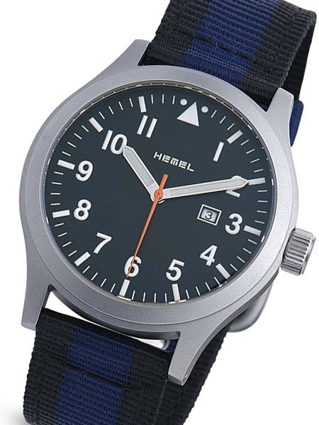 HEMEL Ten36 Military-Styled Quartz Field Watch with Sapphire