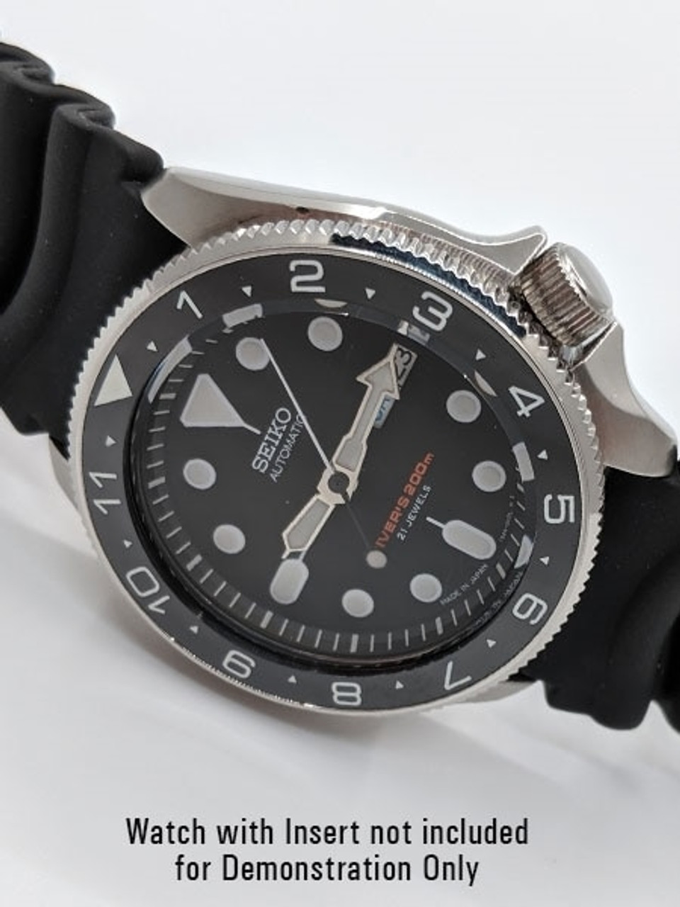 Polished Finish Stainless Steel Bezel with a Coin Edge for Seiko SKX007,  SKX009, SKX173, SKX175, SKX011, and SKXA35 watches #B01-P
