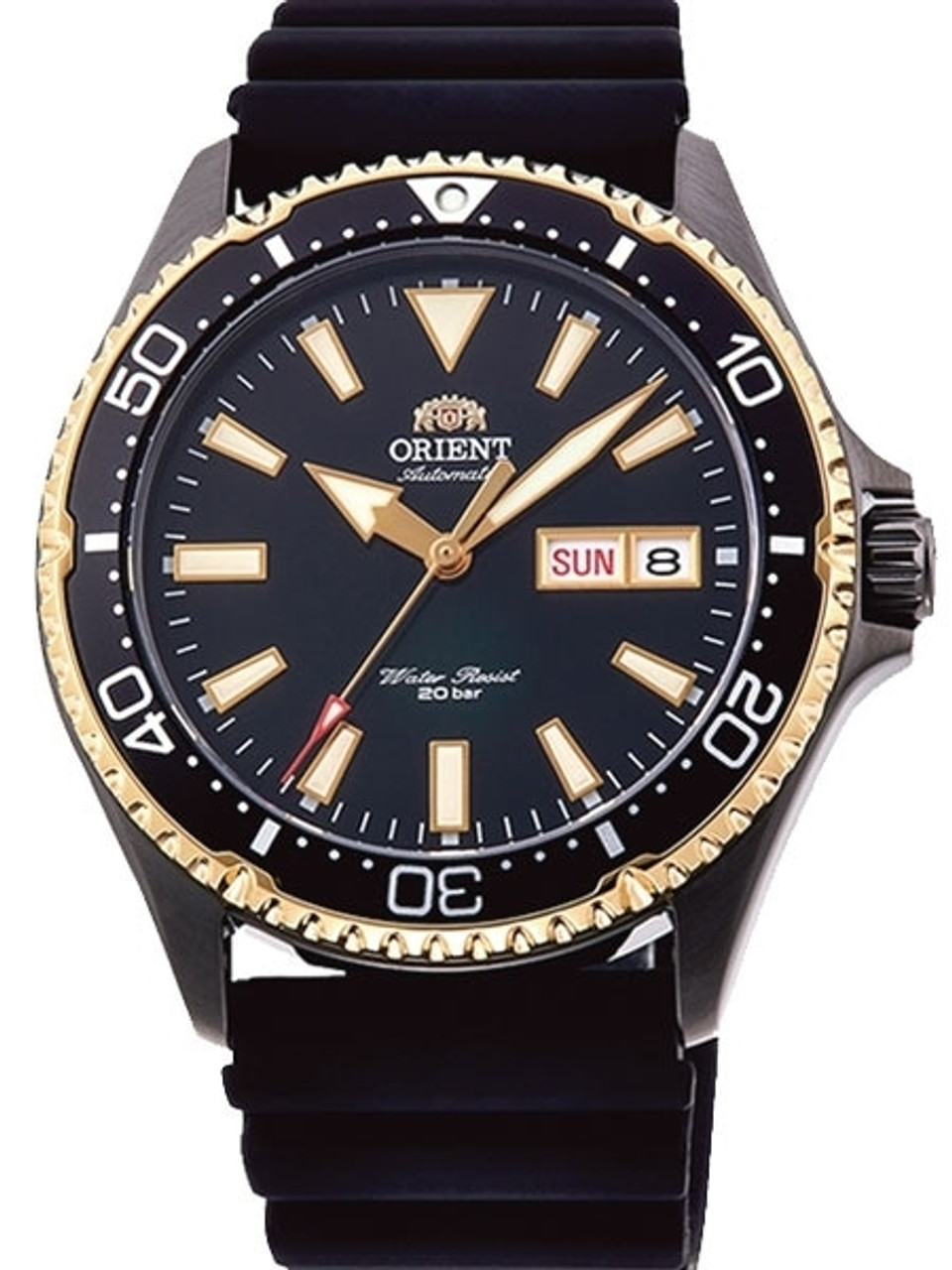 Orient Kamasu Black Dial Automatic Dive Watch with Sapphire Crystal  #RA-AA0005B19A