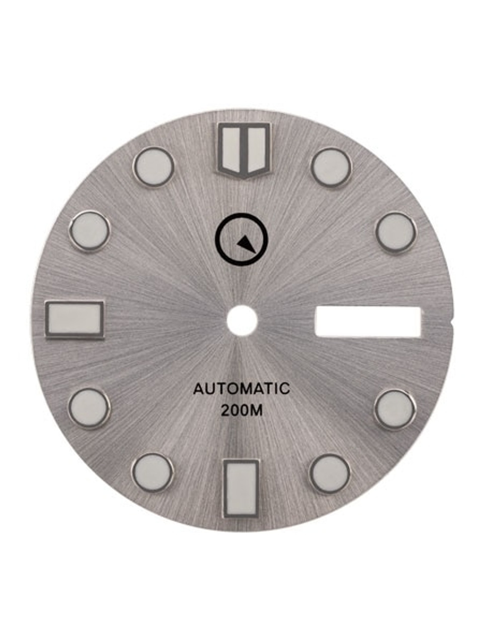 Silver Dial for Seiko 7S26, NH36, and 4R36 Movements with Crown at 4:00 #D06