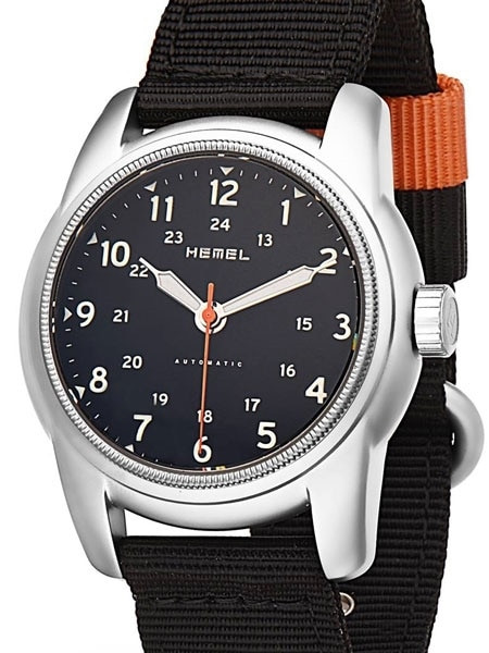 HEMEL 24 Automatic Military-Styled Watch with Sapphire Crystal #HM1B
