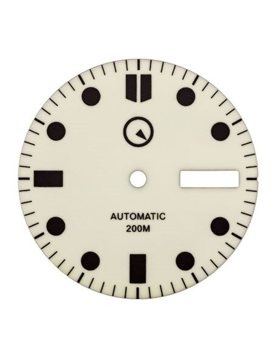 Fully Luminous Dial for Seiko 7S26, NH36, and 4R36 Automatic Movements with  Crown at 4:00 #D07