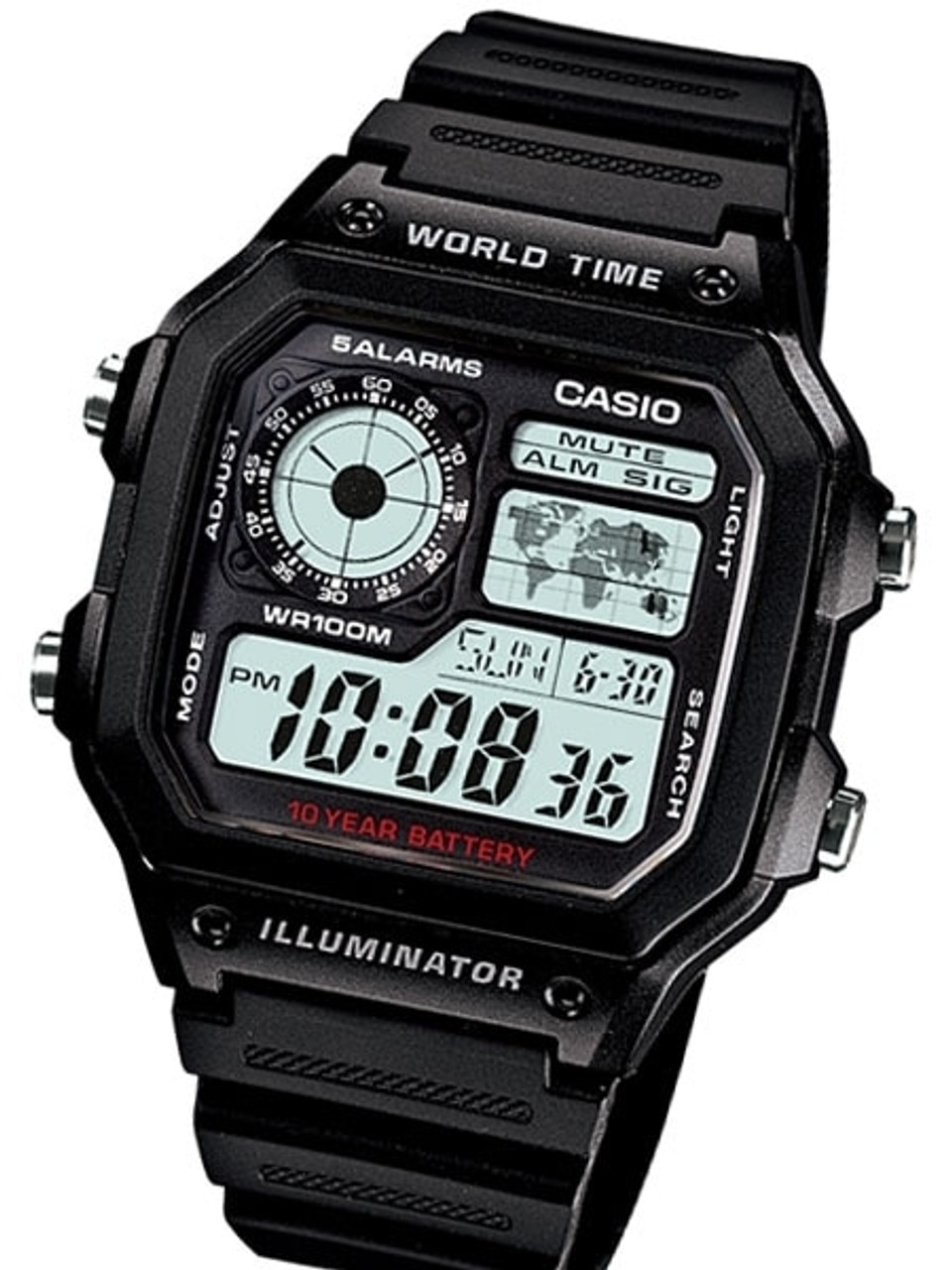 casio time zones