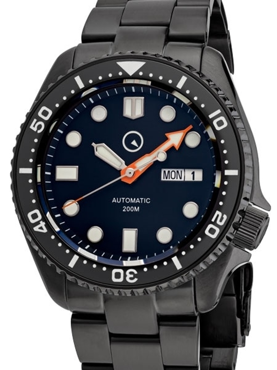 Islander Automatic Dive Watch with AR sapphire crystal, all solid link  bracelet, Luminous ceramic bezel insert, luminous hands and markers, and  drilled lugs. #ISL-34