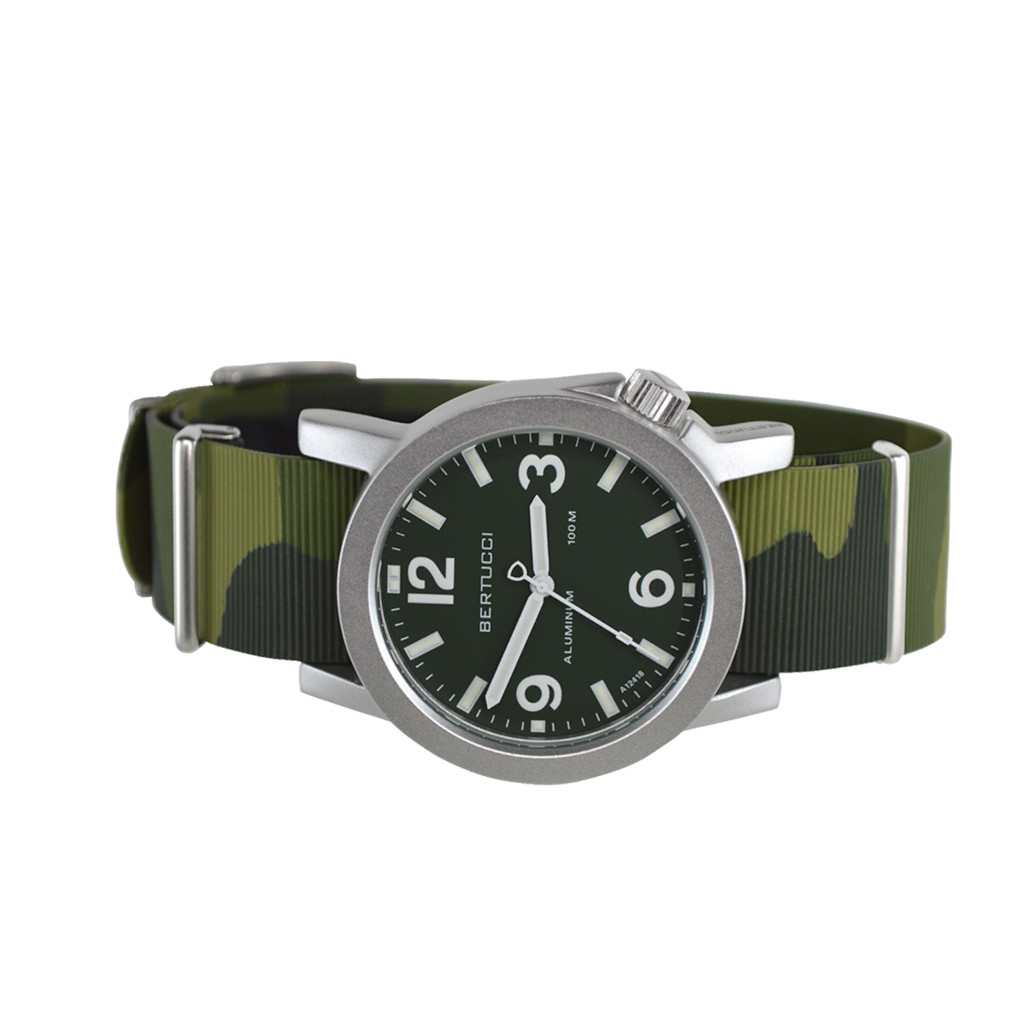 Bertucci Experior Anodized Aluminum Unibody Watch with an Italian