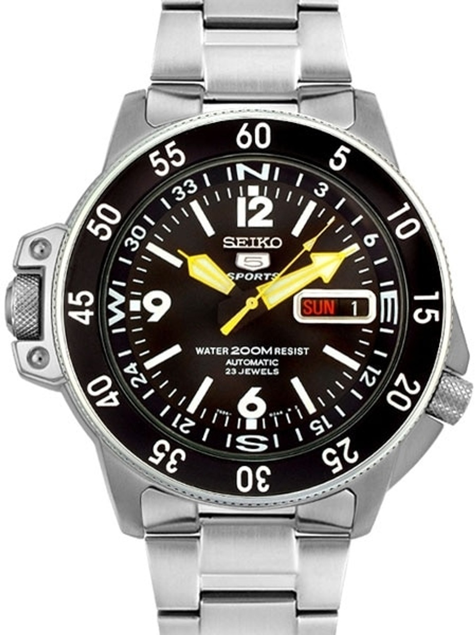 Seiko Sports 5 Land Shark Automatic with Inner Rotating Compass Scale  #SKZ211K1