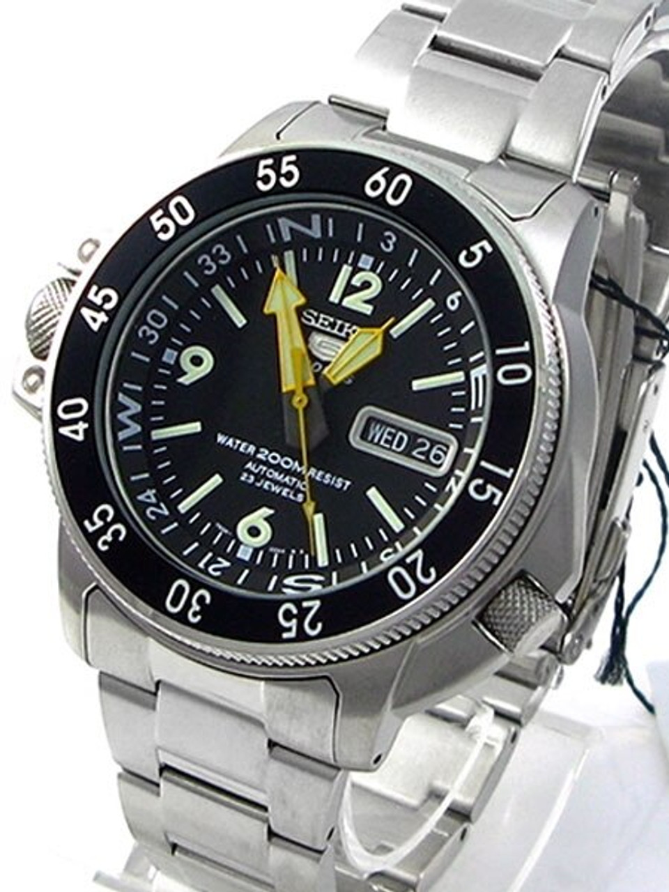 Seiko Sports 5 Land Shark Automatic with Inner Rotating Compass Scale  #SKZ211K1
