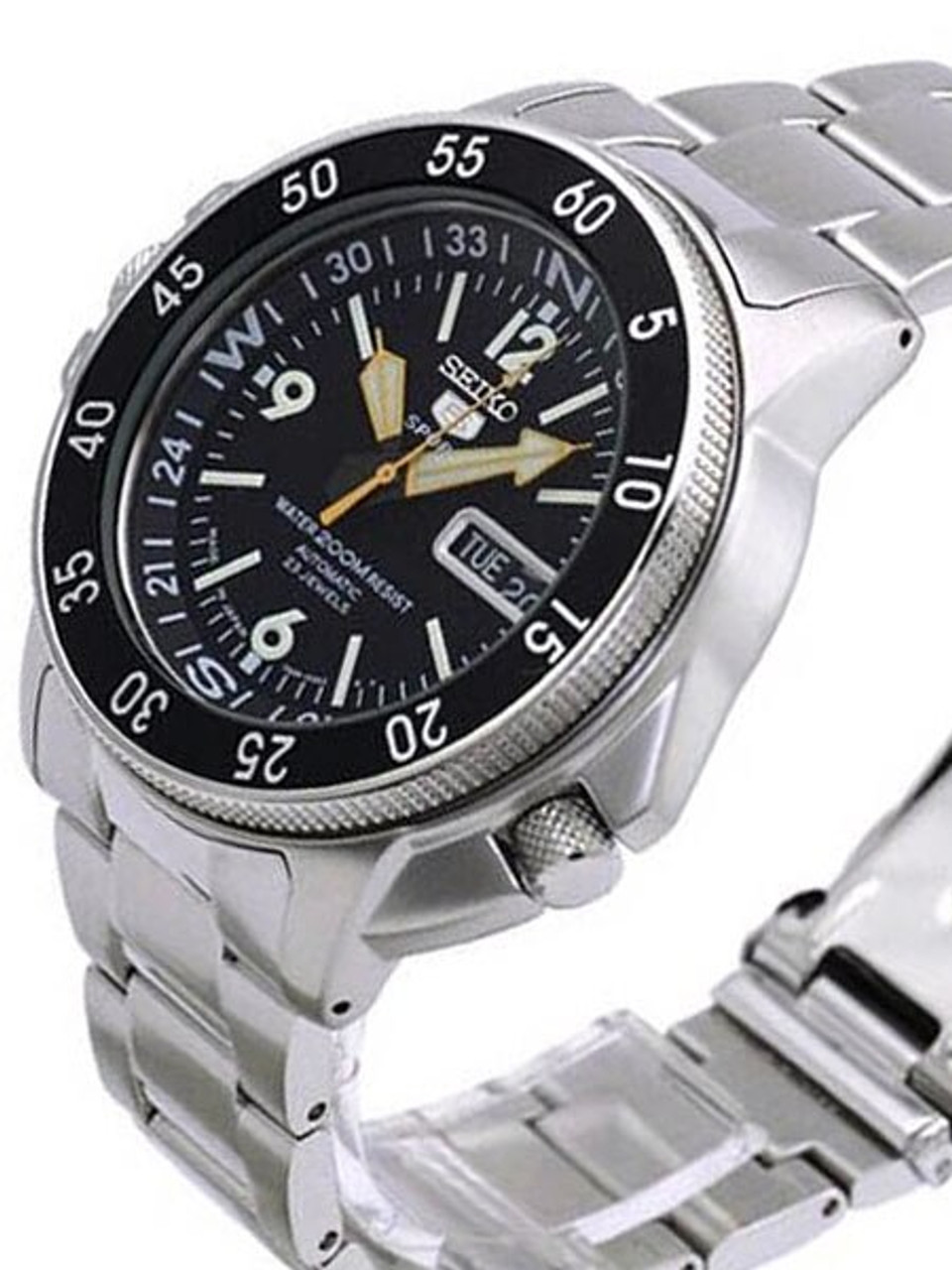 Seiko Sports 5 Land Shark Automatic with Inner Rotating Compass Scale  #SKZ211K1