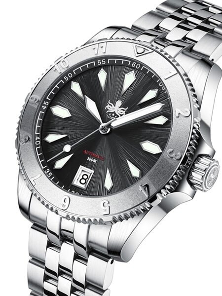 Phoibos PY026C 300 meter Voyager Automatic Dive Watch with an