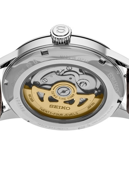 open back automatic watch