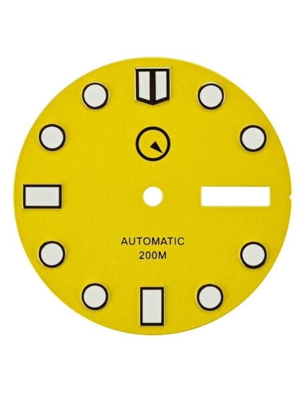 Yellow Dial for Seiko 7S26, NH36, and 4R36 Automatic Movements with Crown  at 4:00 #D05