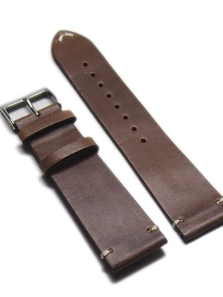 Horween Chromexcel Brown Calfskin Leather with Matching Lining and