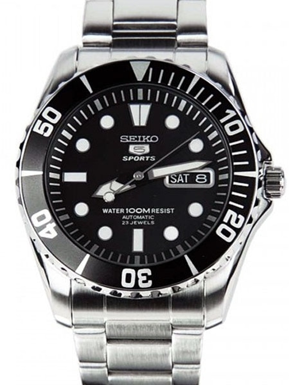 Seiko 42mm Sports 5, 23-Jewel Automatic Watch with Day and Date