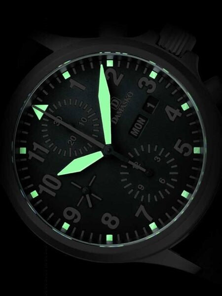 Damasko Chronograph Watch DC56 Swiss Valjoux 7750 with 12-hour