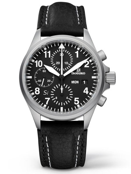 Damasko Chronograph Watch DC56 Swiss Valjoux 7750 with 12-hour
