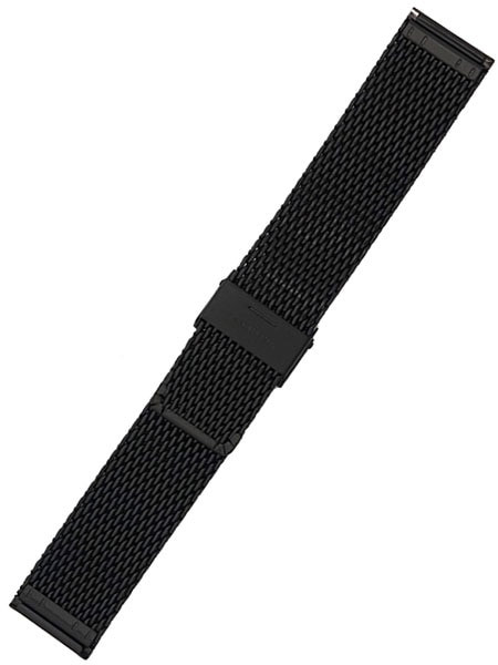 Staib Polished Black IP Mesh Bracelet #ST-BK-2906-20812SBL